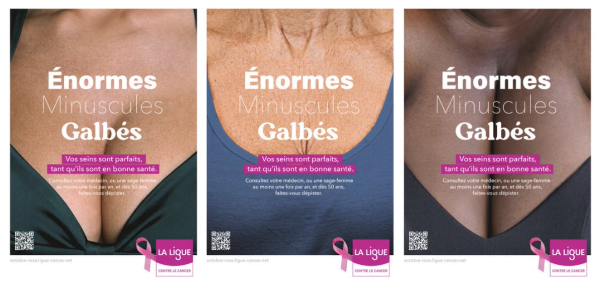 fredfougerat's tweet image. La santé, c'est la plus belle forme de beauté.  
C’est l’esprit de la campagne de #communication de @laliguecancer lancée à l’occasion d’#OctobreRose, avec un slogan simple et efficace : 
« Vos seins sont parfaits, tant qu’ils sont en bonne santé ».

🩷ligue-cancer.net/octobre-rose