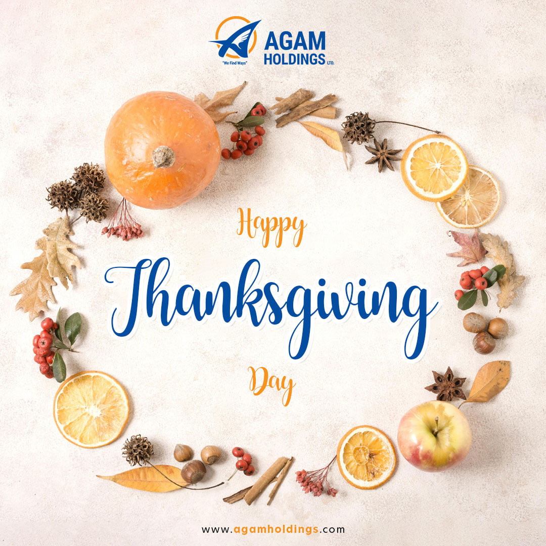 On this special day of Thanksgiving, we, the entire Agam Holdings family, extend our warmest wishes to you and your loved ones.
#thanksgiving #happythanksgiving #thanksgiving2023 #grateful #thanksgivingfood #relaxingholiday #family #thankful #greetings #greatfulheart #canada #ahl