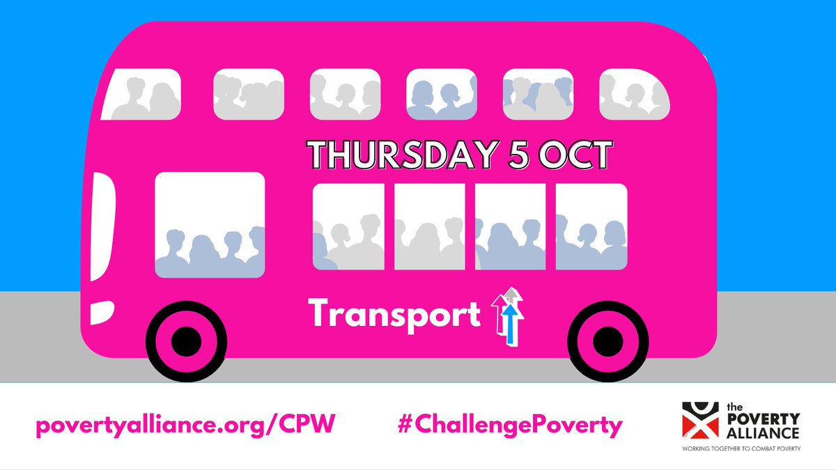 On day 4 of #ChallengePoverty Week the focus is on affordable transport for everyone. Through our work with faith groups, we've called in particular for the provision of free bus transport for people seeking asylum in Scotland, so they can participate fully in community life.