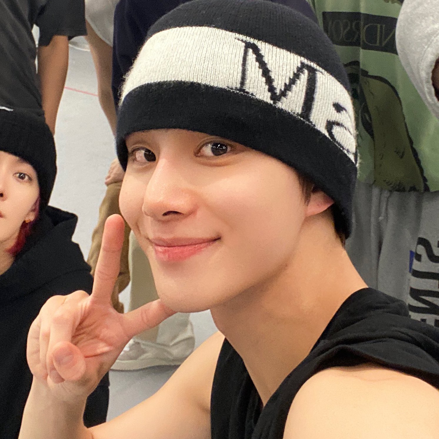 JUNGWOO FASHION в X: „/matin kim jacquard logo short beanie JUNGWOO FASHION в X: „/matin kim jacquard logo short beanie