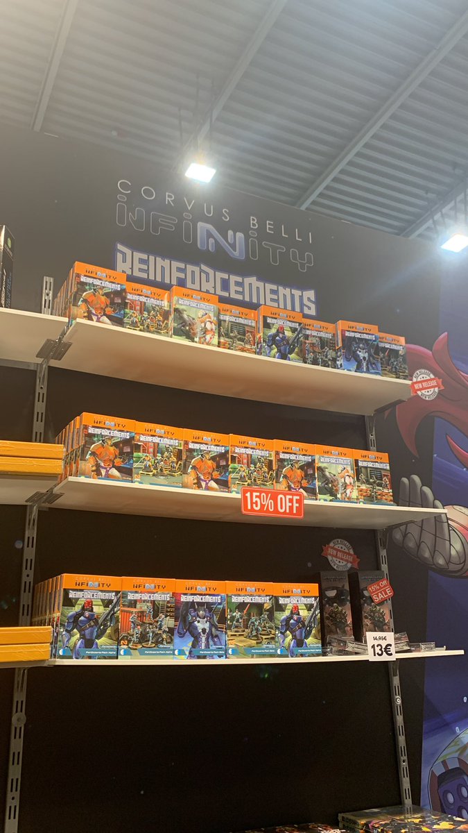 InfinityTheGame's tweet image. Come by our booth at #SPIEL23. We have new products and great discounts! 🎲