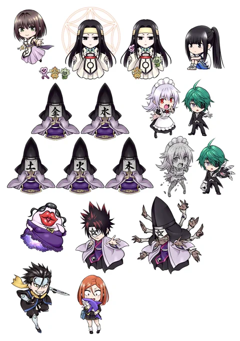 その②連載中、新キャラが増えるたびに追加されていました。見てると色々なエピソードを思い出します 