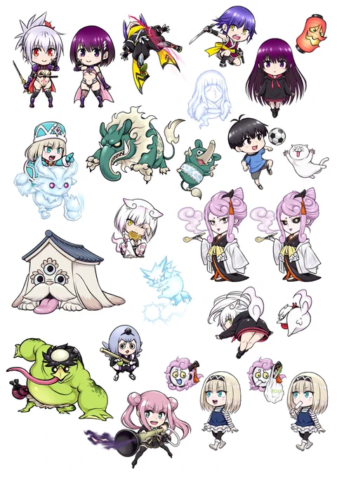その②連載中、新キャラが増えるたびに追加されていました。見てると色々なエピソードを思い出します 