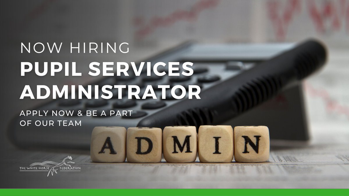 Are you able to provide high quality support in our school office?
We are looking for an organised and effective administrator to join our hard-working office team.
Find out more: ayr.app/l/L9Dt
#schoolJob  #SchoolAdministrator #SwindonJobs