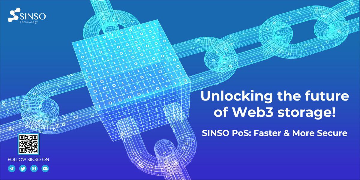 eartrhy's tweet photo. Unlocking the future of #Web3 storage!
#SINSO Proof-of-Stake (#POS) model is right around the corner. Experience faster, more secure transactions & earn rewards by staking your tokens. #iweb3 https://t.co/PDVGqtUpjc