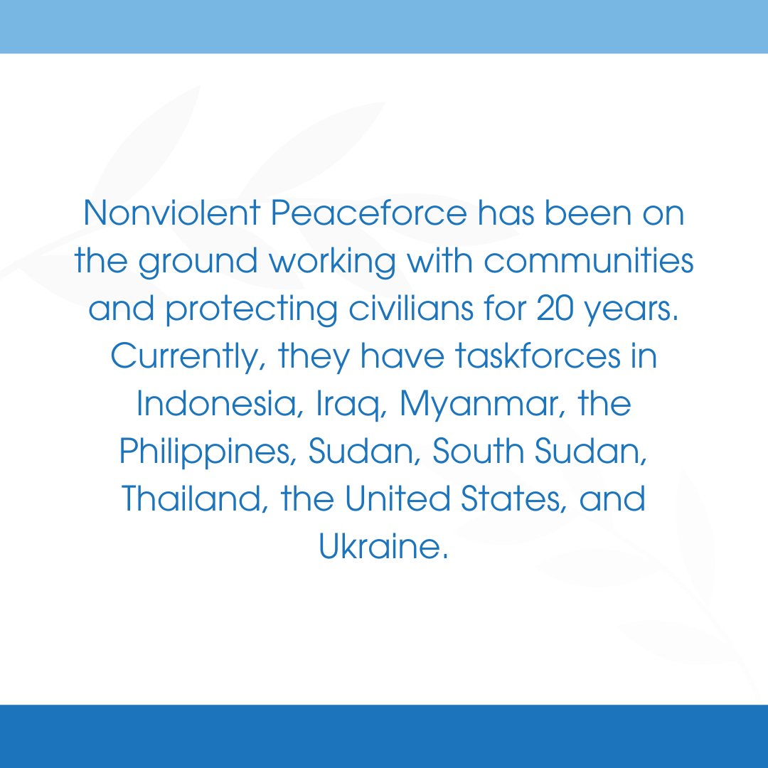 CathNonviolence's tweet photo. Discover the work of #NonviolentPeaceforce (NP) in our latest installment on nonviolent movements. ๐๏ธ For 20 years, they've been on the front lines of nonviolent conflict resolution promoting peace around the world. Learn more at https://t.co/BZ5U9d76fl.๐
#NonviolenceInAction https://t.co/apcJ22r0k0