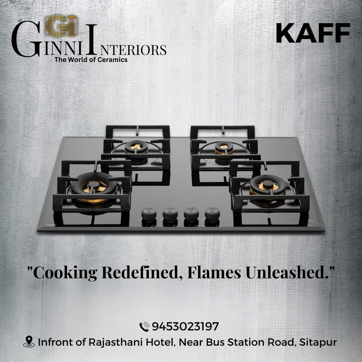 GinniInteriors's tweet image. COOKING REDEFINED, FLAMES UNLEASHED😍
SHOP NOW👈
Ginni Interiors-Bindal Brother
Call Now☎️
Contact Us :- 9453023197
#GinniInteriors #Kajariatiles #kitchenapplication #Hardwarefitting #SanitaryBathware #Sitapur #bestdecor #homedecoration #longlasting #LakhimpurKheri #laharpur