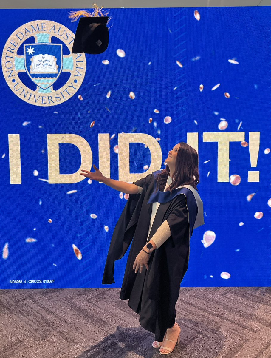 KarenPertile's tweet photo. And that’s a wrap… (for now 😉)! Very grateful to @notredameaus and the amazing lecturers I learnt from and became friends with along the way. And on World Teacher’s Day no less #notredameau #masterofeducation #cewa #graduate https://t.co/6DObWrH70M