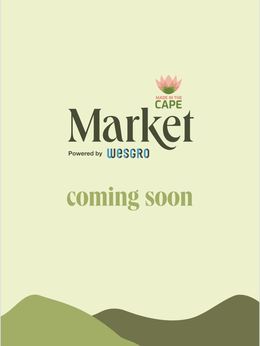 Why are the Western Cape's products and services geographically significant❓

The answer lies in the people, process, and place🌍. 

COMING SOON, the first ever Made in the Cape Market, powered by Wesgro.

📅  6 - 30 October 2023
📍<a href="/VandAWaterfront/">vandawaterfront</a>, outside H&amp;M and Havaianas