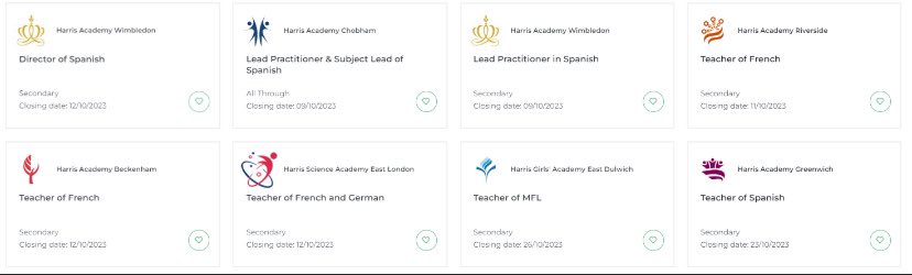 #mfltwitterati <a href="/HFedSpanish/">Spanish@Harris</a> <a href="/HFLanguages/">Harris Fed Languages</a> <a href="/HFedChinese/">Harris Federation Chinese</a> <a href="/HF_Careers/">Harris Careers</a> To all languages teachers out there, we have some fantastic job opportunities for classroom teachers and responsibility holders. Please check the link for more details or get in touch.
harriscareers.org.uk/200/search-our…