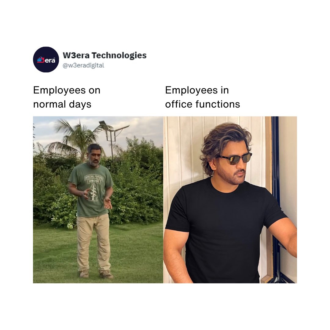 w3eradigital's tweet image. Office Office ki Kahani 😂

#officejokes #officememe #officememes #corporatememe #corporatememes #corporatelifememes #corporatereel #corporatefun #corporatelife #dhoni #dhoninewlook #dhonimemes