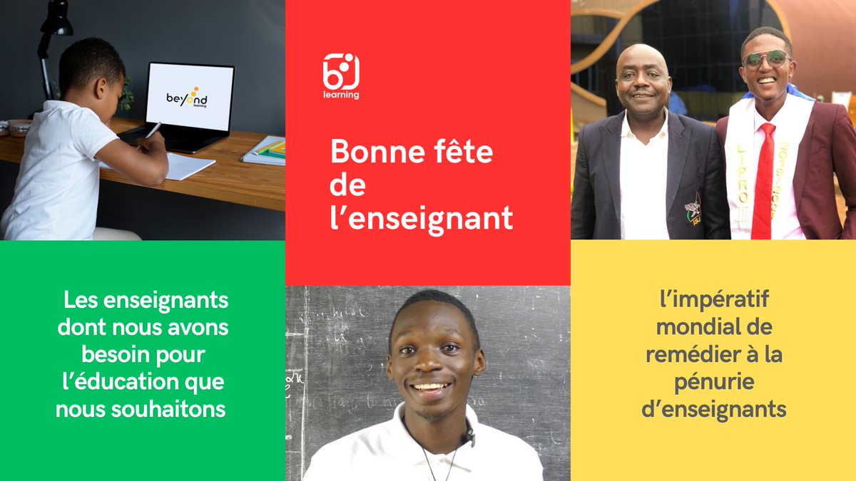 _Beyondlearning's tweet image. Bonne fête de l&apos;enseignant.🥳
#UNESCO #BeyondLearning #enseignants #Cameroun  #Éducation #LaConnaissanceLibère