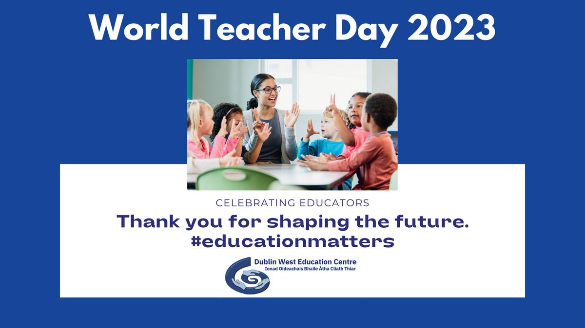 Celebrating educators today! 
Thank you for shaping the future. 

#educationmatters #worldteacherday2023 #forteachers #foreducators #teachersthemselves #thankyouteachers #teachersofireland #irishteachers
