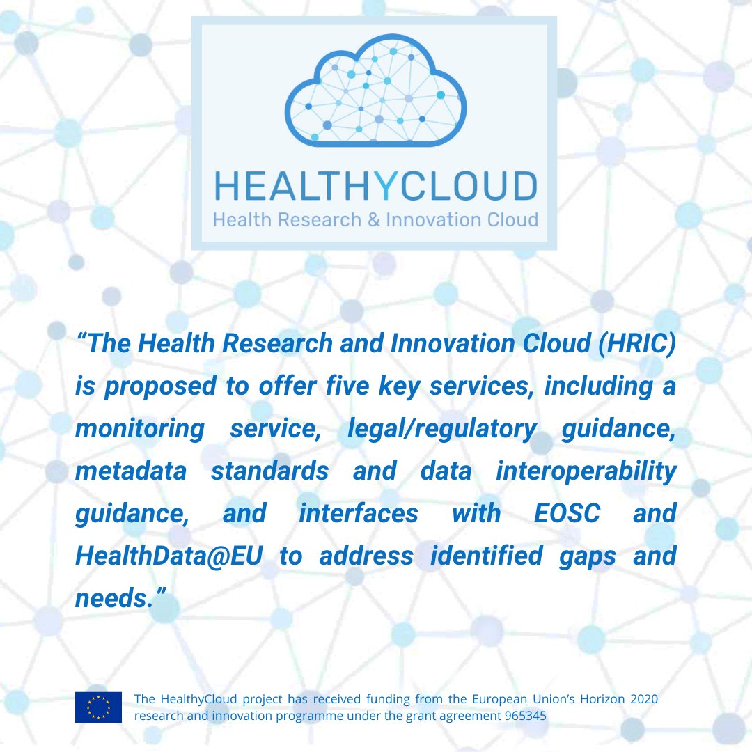 HealthyCloudEU's tweet image. Learn more about HealthyCloud&apos;s key services this Friday at the final event!➡️ow.ly/lYb950PTgRr

@EoscLife @eupatientsforum @iacs_aragon @ECRIN_ERIC @BBMRIERIC @ELIXIREurope

#HPC #personalisedmedicine