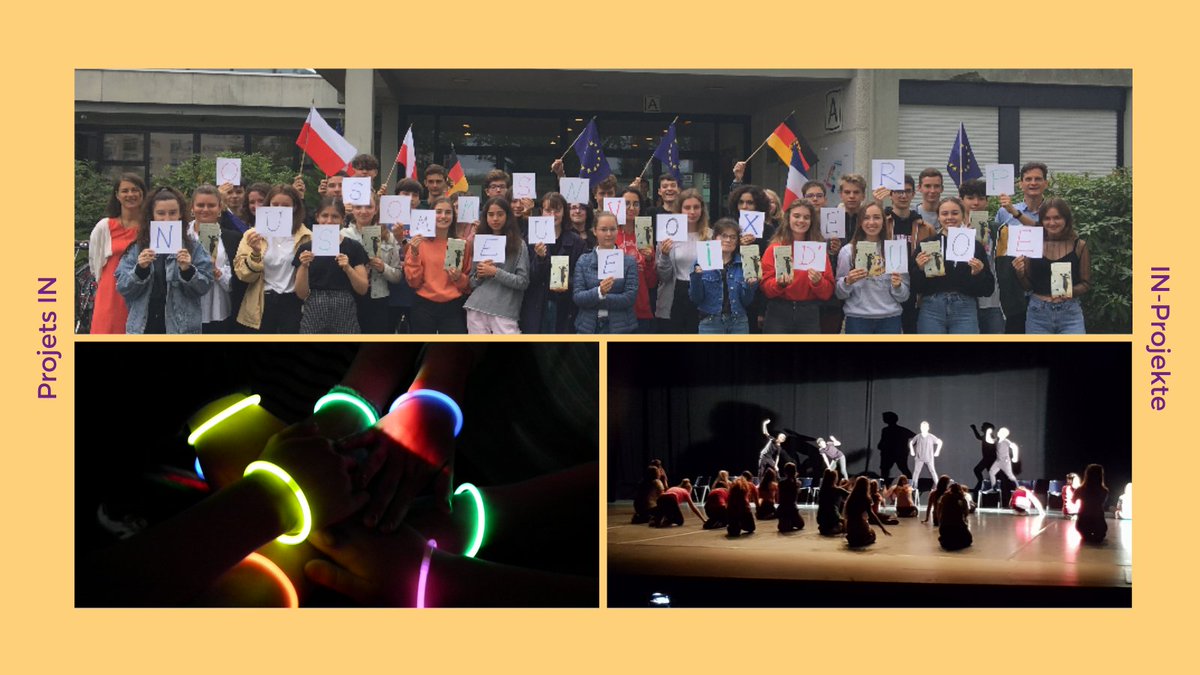 #Weltlehrertag Wir unterstützen Lehrer:innen, die intensiv #Französisch 🇫🇷 unterrichten &amp; ein innovatives, interdisziplinäres &amp; interkulturelles Projekt planen!

Informieren Sie sich über die #INPROJEKTE am 11.10.: join.next.edudip.com/de/webinar/vor… in-

Mehr Infos: projekte.dfjw.org