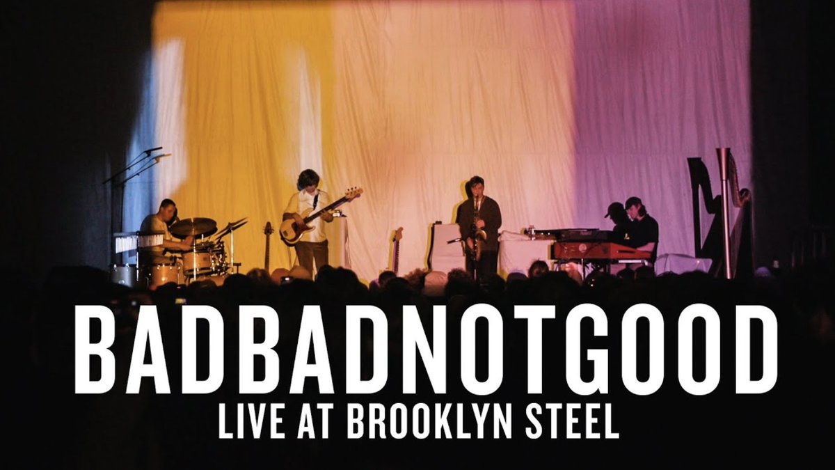 asagirijam's tweet image. BADBADNOTGOOD
- live at Brooklyn Steel | JAZZ NIGHT IN AMERICA
🎥youtu.be/yq_YoP5K7ZA

今年3月ブルックリンにて行われた40分近くにわたる熱烈かつ夢幻的なステージ！圧巻の演奏力とトリッピーな映像に一気に引き込まれます🌪(渋谷の風景もチラリ？)
#BADBADNOTGOOD #朝霧JAM