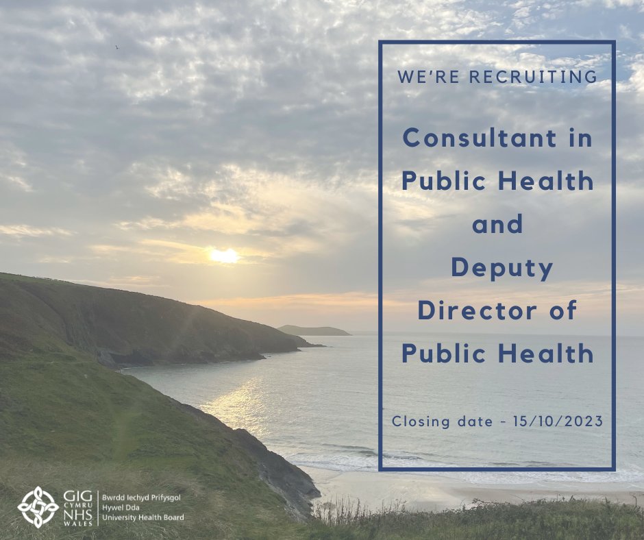 Swyddi Hywel Dda Jobs (@swyddihddajobs) on Twitter photo * Consultant in Public Health / Deputy Director of Public Health *
The post holder will work closely with the Senior Leadership team within <a href="/HywelDdaHB/">Hywel Dda UHB</a> and with the Executive team on behalf of the Executive Director of Public Health.
Find out more toady: hduhb.nhs.wales/working-for-us… * Consultant in Public Health / Deputy Director of Public Health *
The post holder will work closely with the Senior Leadership team within <a href="/HywelDdaHB/">Hywel Dda UHB</a> and with the Executive team on behalf of the Executive Director of Public Health.
Find out more toady: hduhb.nhs.wales/working-for-us…