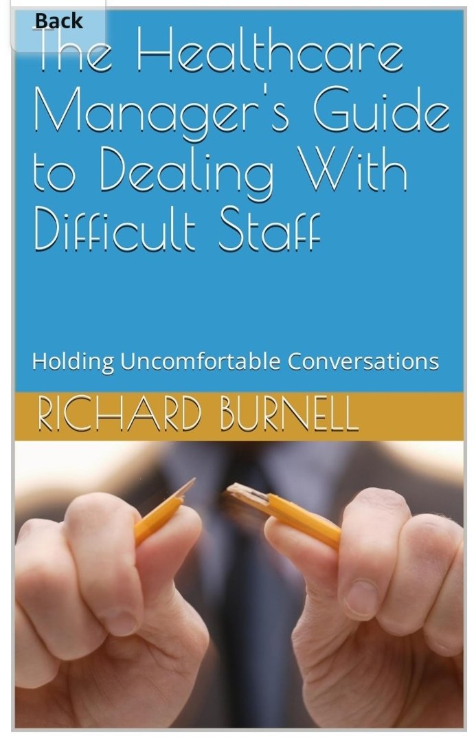 After many years of teaching NHS leaders How to deal with 'difficult' staff,' delivering TED talks and publishing articles I've taken the ultimate plunge and written a book.

This is terribly anxiety provoking! 

Available in paperback and on kindle, due for release very soon!