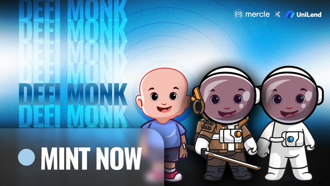 publicahaus's tweet photo. @Unilend_Finance
DefiMonk NFTs ARE LIVE!  

Earn $MATIC for inviting your friends in!  

Mint yours now at - https://t.co/T5zLKjbrC7 https://t.co/s1hvlVHSBT