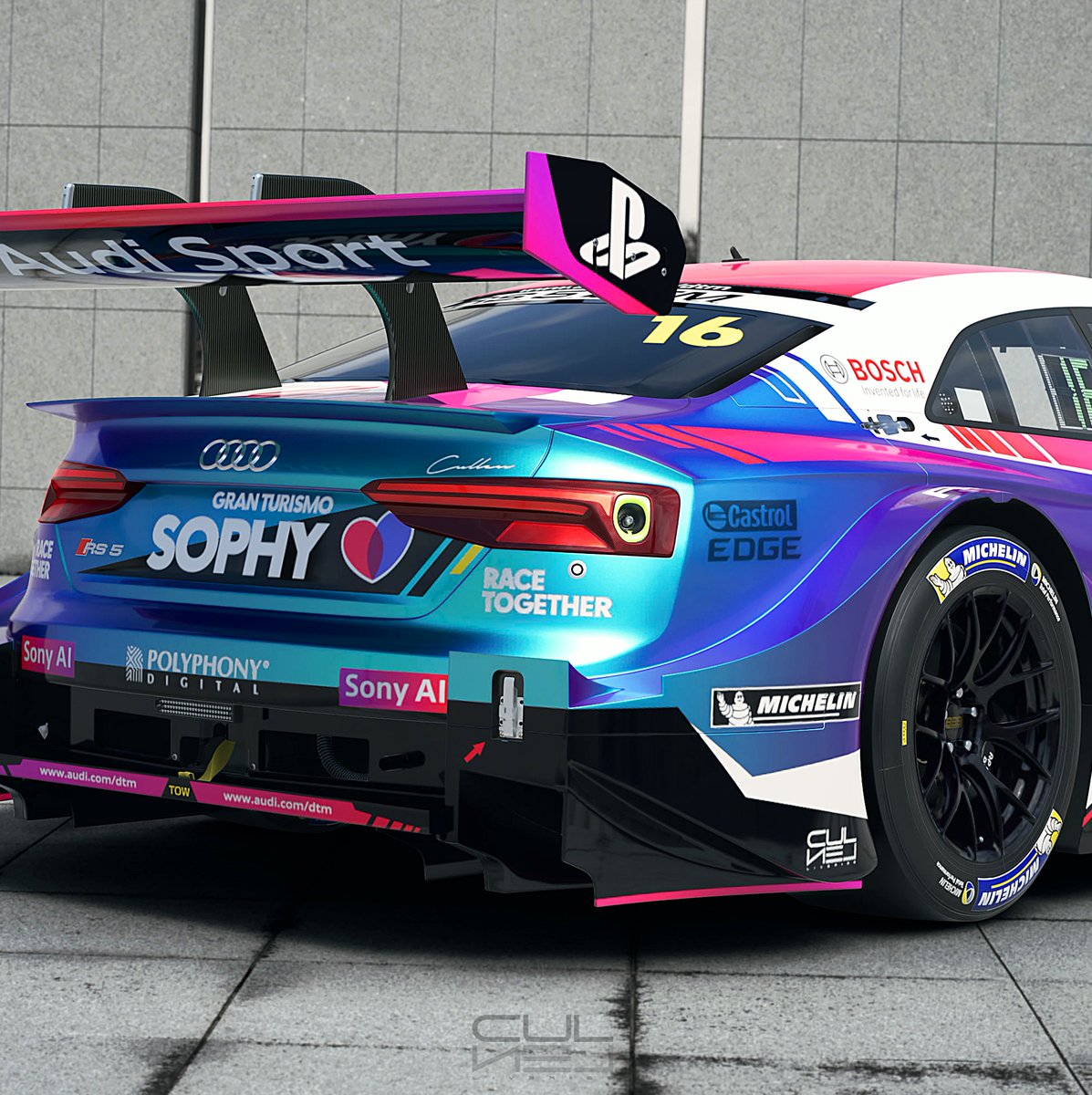 Me apetecía un poco de libertad saliendo de líneas y colores de equipos de  competición en este Audi y ha salido esto, a ver que os parece ❤️💔