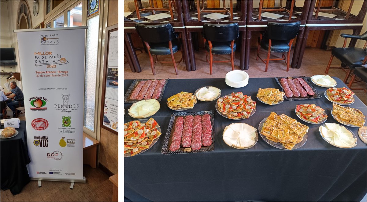 Felicitats a Miquel Guich, del Forn del Passeig, pel premi del #concursmillorpadepagescatala2023, organitzat pel Consell Regulador <a href="/padepagescatala/">Pa de Pagès Català</a> 

Esperem que els assistents al @TATarrega  hagueu gaudit del càtering i de la nostra <a href="/LlonganissaVic/">Llonganissa de Vic</a> 

👏🫓🥇🏆