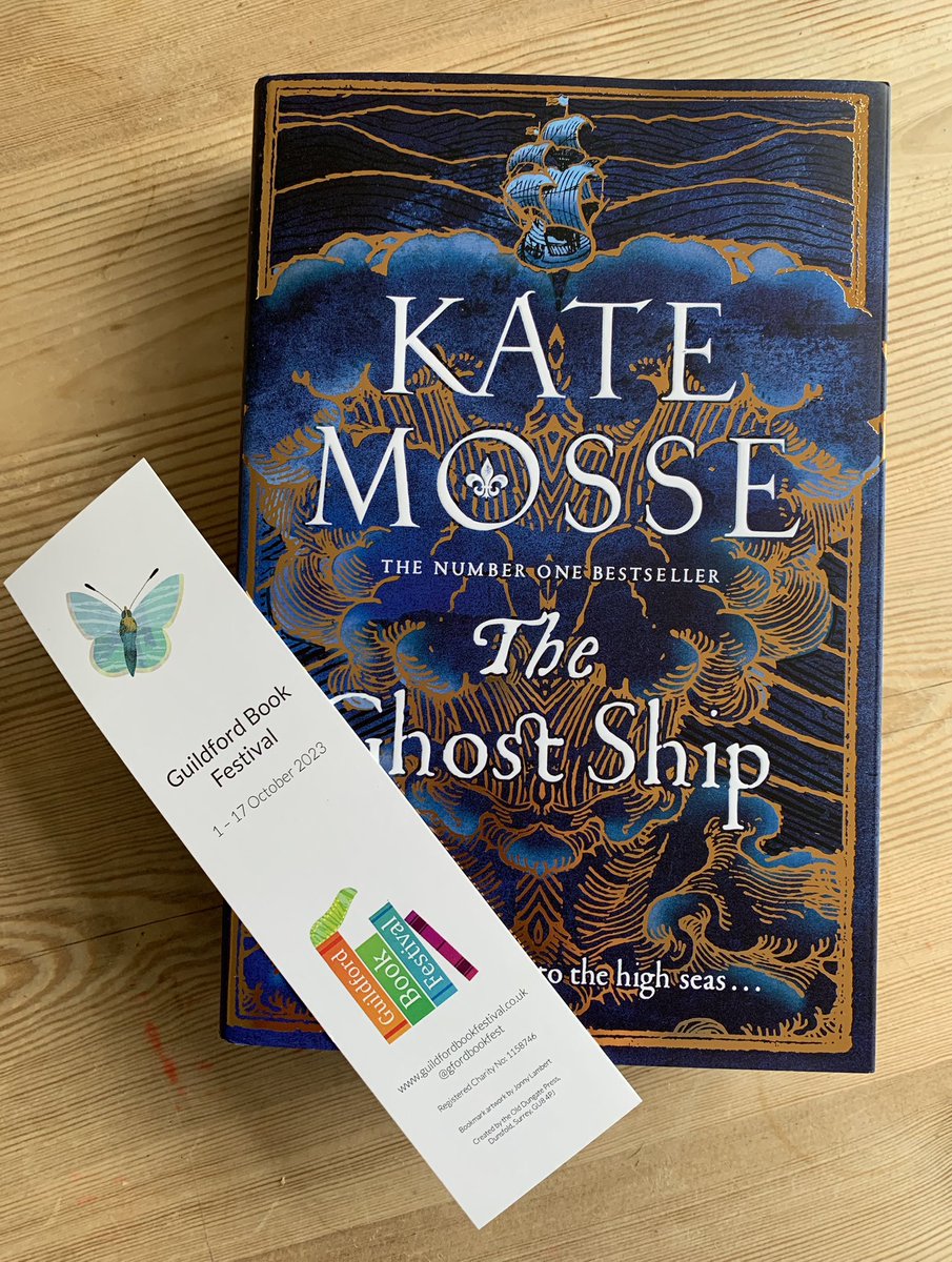 Thoroughly enjoyed last night watching <a href="/thestephmerritt/">Steph Merritt/S J Parris is not here</a> interview <a href="/katemosse/">Kate Mosse</a> about The Ghost Ship @gfordbookfest What a brilliant evening … came away in such awe of these two inspirational women. Optimistically ran back home to pick up my pen again. Thank you @gfordbookfest
