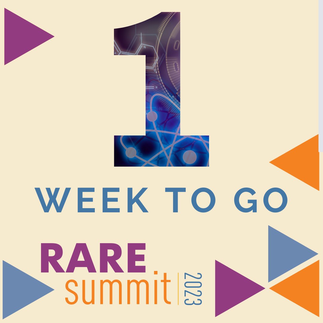 There is just one week to go until #RARESummit23!

We are so excited for #RS23 on 12th Oct and would love for you to join us! If you haven't already got your ticket, head to camrare.org/raresummit to get one!