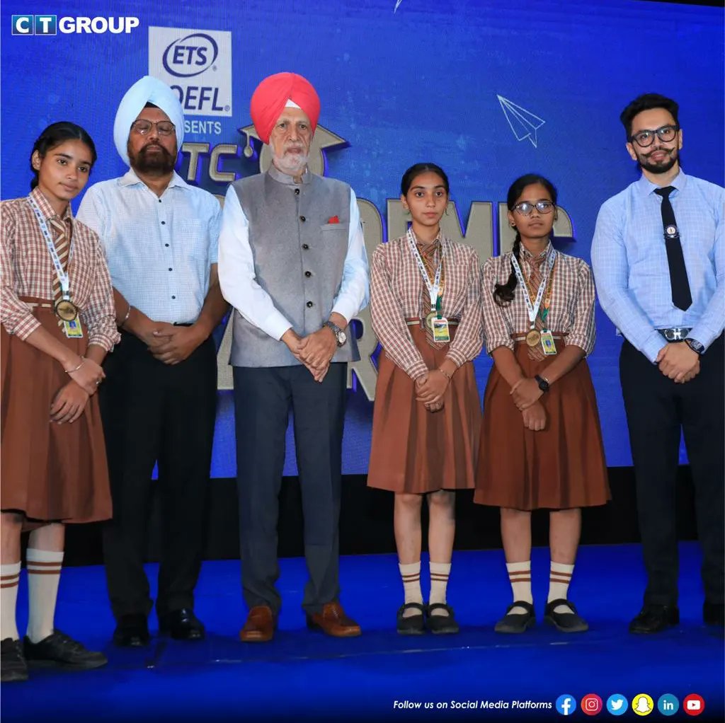 CTGroupshahpur's tweet photo. CT Group proudly welcomed PTC Academic Stars to the grand Sardarni Manjit Kaur Auditorium.
@cjschanni
@manbir_s
@ptcnews
#CTGrouo #bestcollege #ptcacademicstars #academicstars #achivement
#studentsachievement #education
#ptc #shahpur #southcampus https://t.co/qa6pbTiqk3