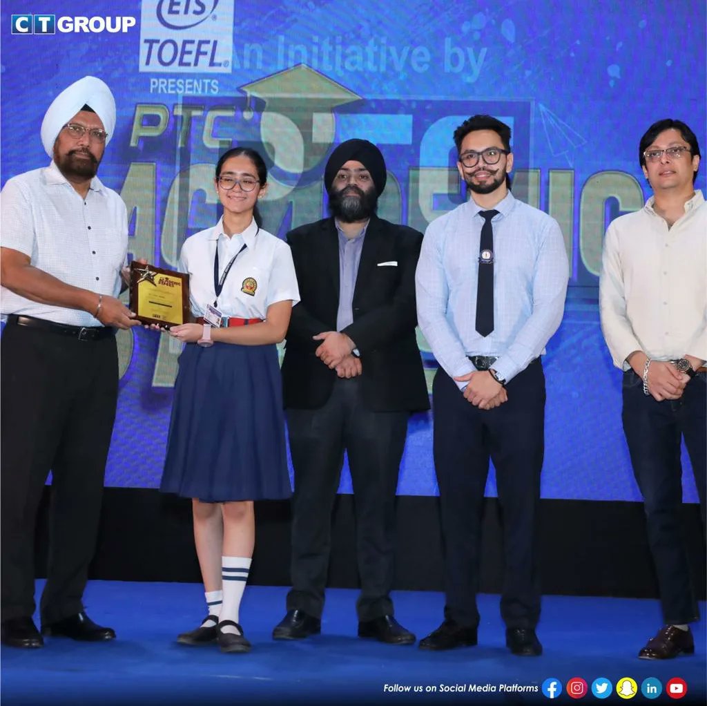 CTGroupshahpur's tweet photo. CT Group proudly welcomed PTC Academic Stars to the grand Sardarni Manjit Kaur Auditorium.
@cjschanni
@manbir_s
@ptcnews
#CTGrouo #bestcollege #ptcacademicstars #academicstars #achivement
#studentsachievement #education
#ptc #shahpur #southcampus https://t.co/qa6pbTiqk3