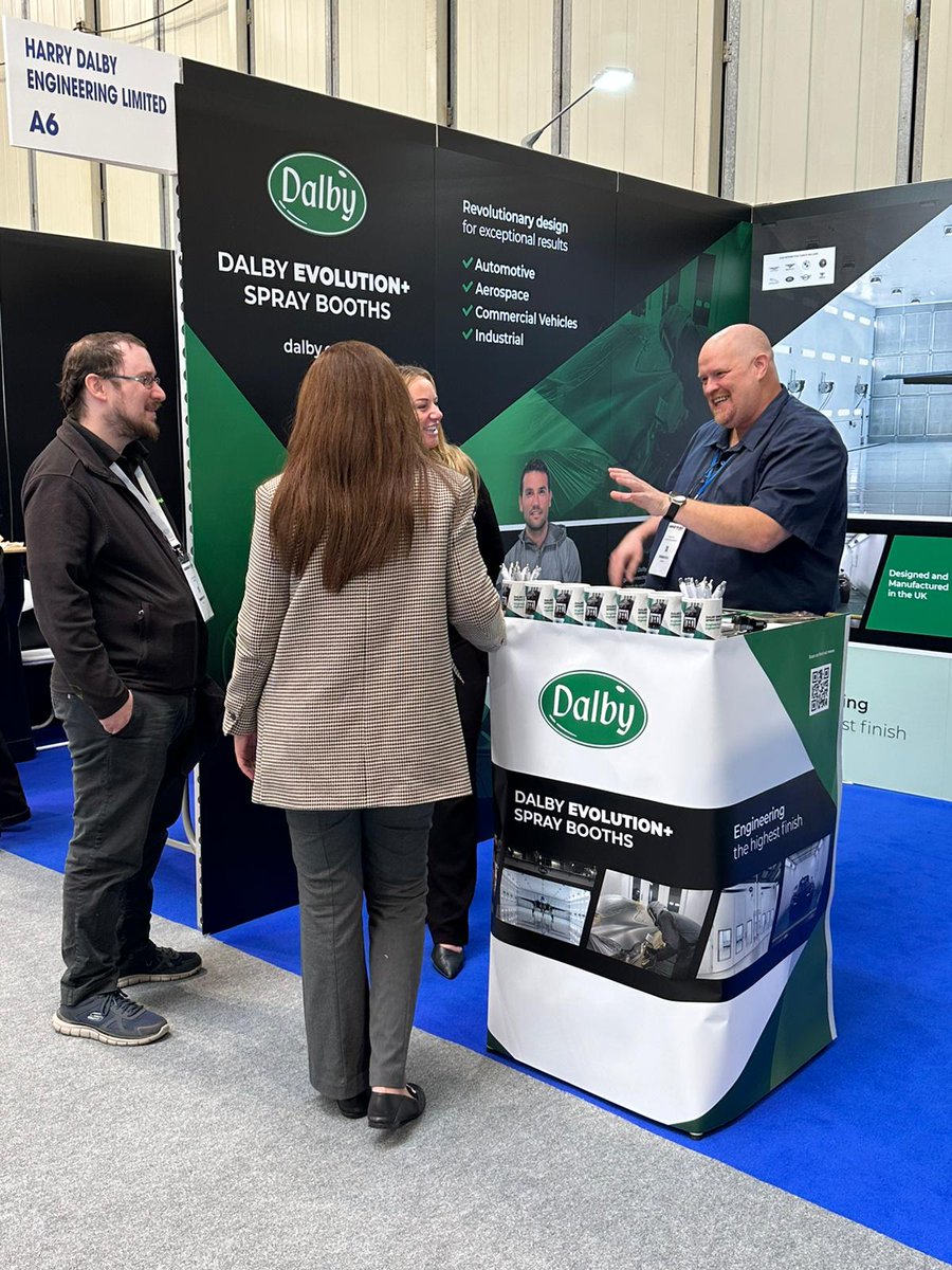 Be the first to get your hands on <a href="/DalbySpraybooth/">Dalby Spraybooths</a>
brand new brochures &amp; they also plenty of Dalby goodies to give away!  at the <a href="/thenec/">The NEC</a>
- Hall 11 - Stand A6 today. 
pre-register for your free fast track pass 
⬇️⬇️ register.visitcloud.com/survey/3qzh83s…… #spraybooths #paintspraybooths