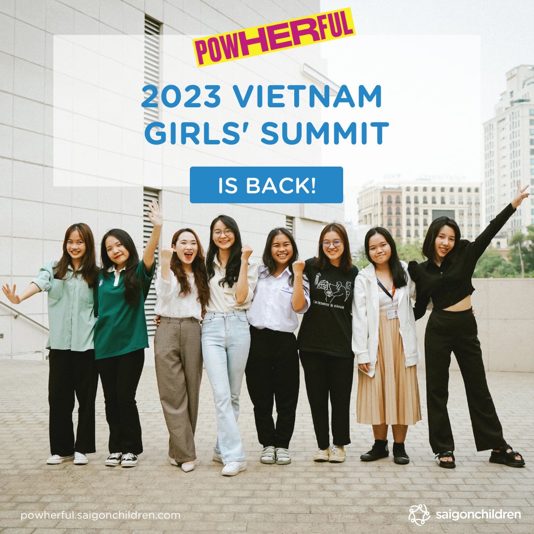 saigonchildren's tweet photo. HOT NEWS: VIETNAM GIRLS' SUMMIT IS COMING BACK! ⭐

It's this 29th October! Stay updated about this first-ever summit for Vietnamese girl students at https://t.co/MxNBuntJJh https://t.co/NwNC9NBsuY