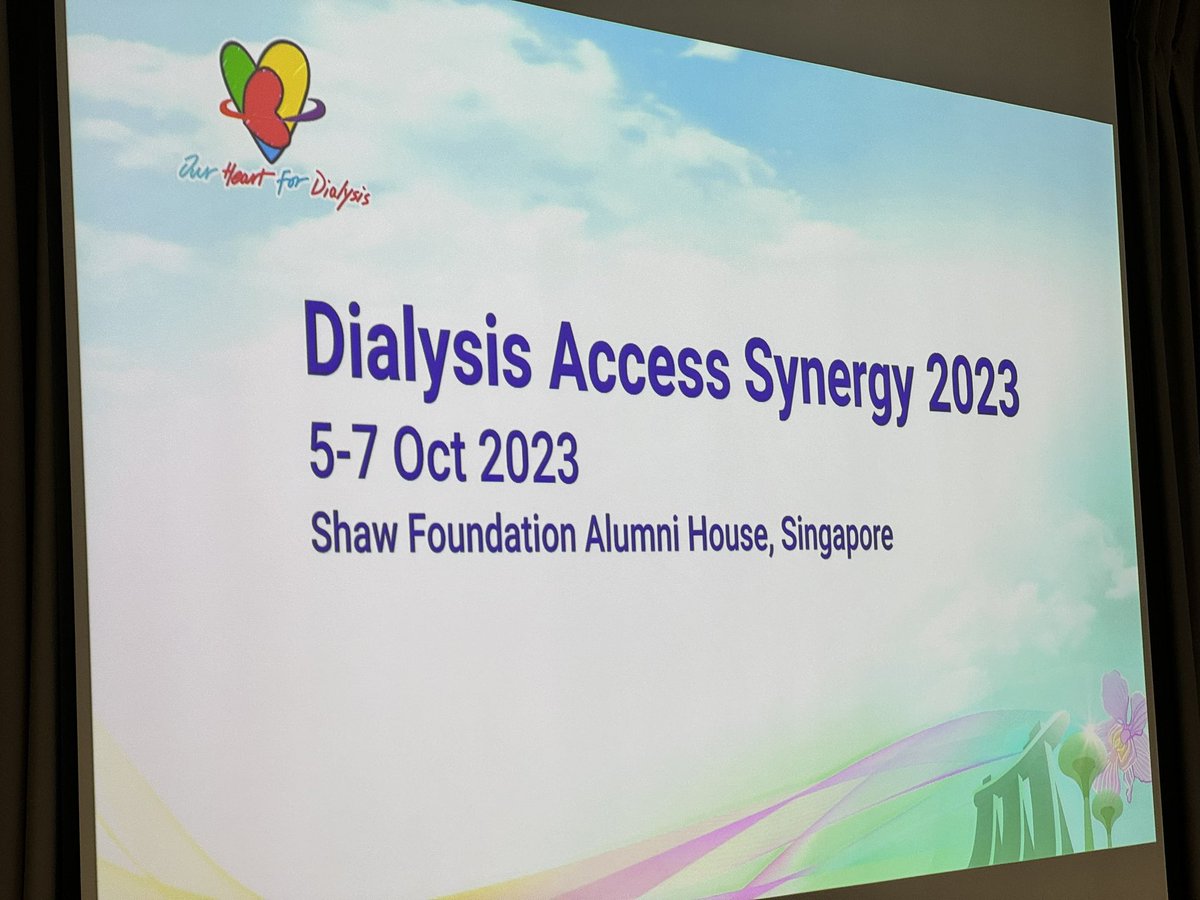 robshahverdyan's tweet photo. Kicking off the first day of Dialysis Access Sinergy (#DASy) symposium in beautiful Singapore with Masterclass in #endoAVF with spectacular reception from Prof. Jackie Ho Pei and Co. https://t.co/420tBioILw