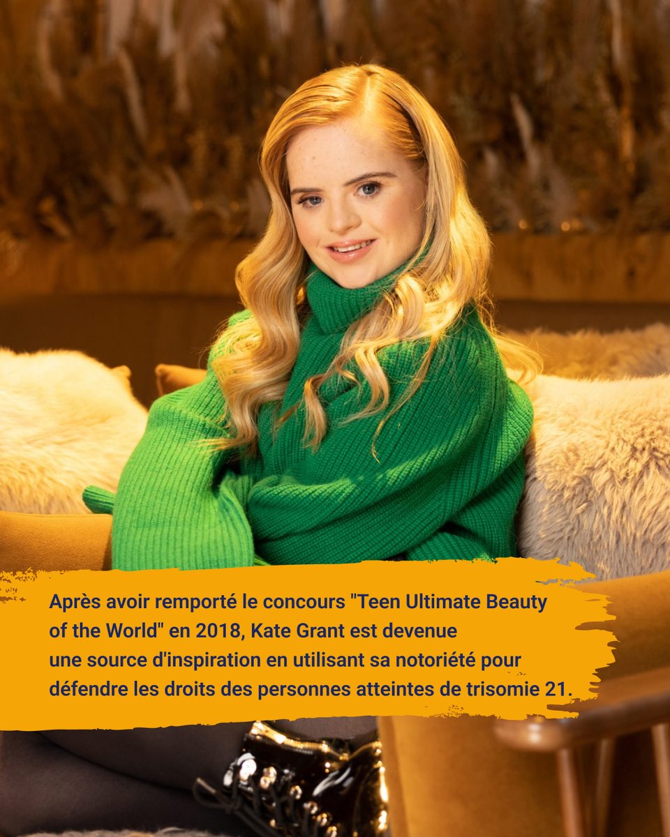 Novasanco's tweet photo. 🌟 Découvrez Kate Grant, la mannequin qui a brisé les barrières de l'industrie de la #mode ! 🌟

👑 Première personne atteinte de #trisomie21 à devenir ambassadrice de @BenefitBeauty, Kate Grant est une icône de la #diversité et de l'#inclusion.

@AccessibleTOUS https://t.co/Ij0lyH0DuR