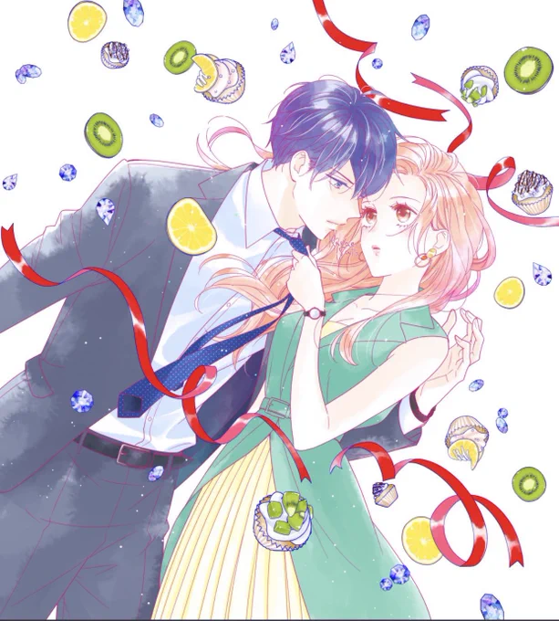 文字抜けてた再度投稿。2巻表紙イラスト。#スイーツは定時のあとで 