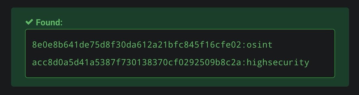 #OSINT Protip 66: Sometimes its necessary to crack/decode various hashes and encoded strings during investigations. - hashes.com/en/decrypt/hash - crackstation.net - gchq.github.io/CyberChef/ For everything else, use hashcat and wordlists. #OSINTProtip