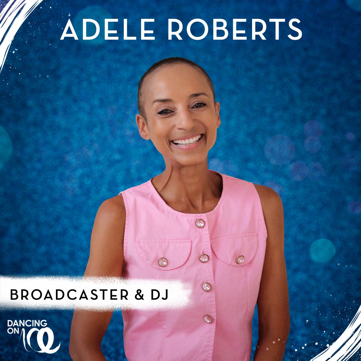 Spinning her way onto the ice for 2024, it's DJ and Broadcaster @AdeleRoberts💿 #DancingOnIce