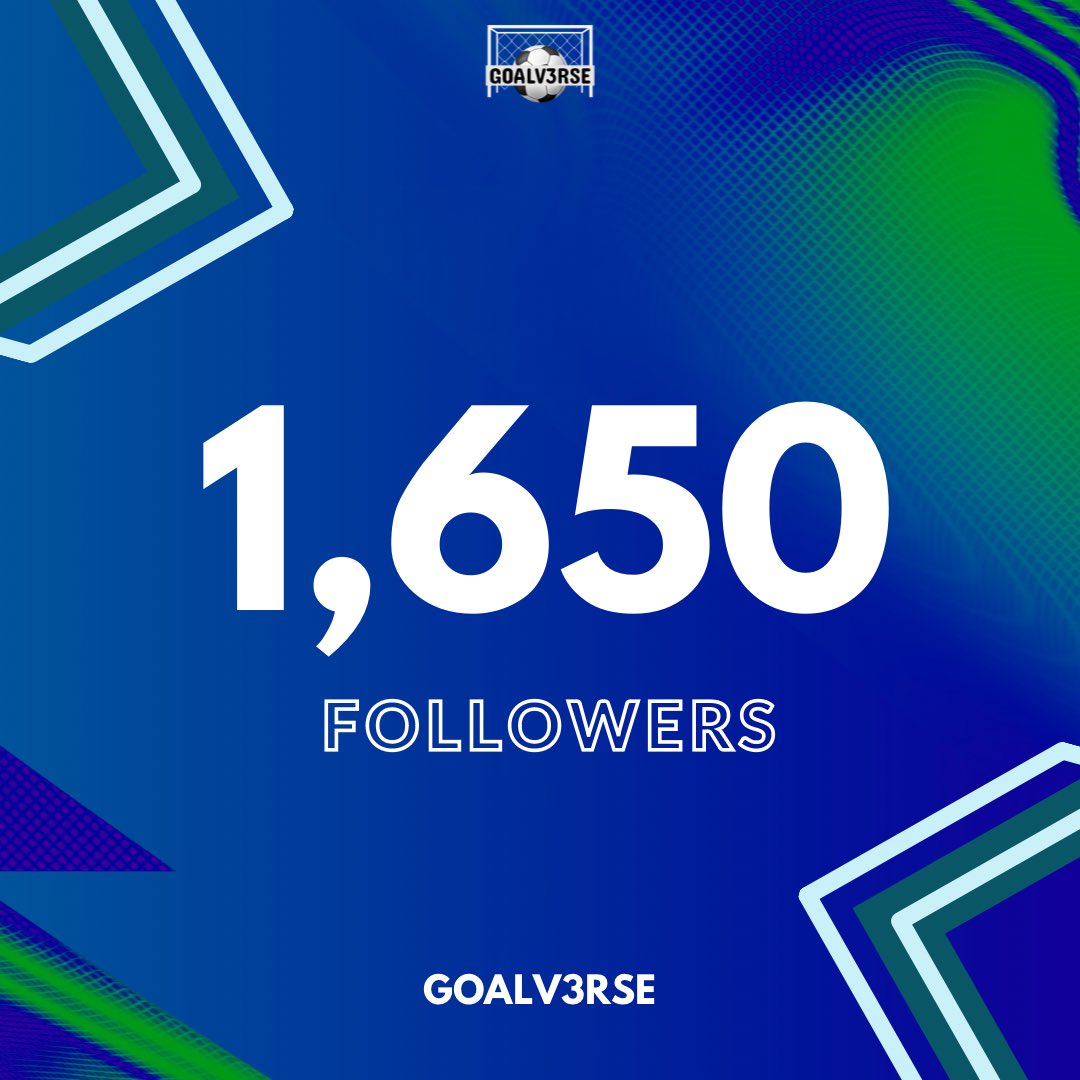 goalv3rse's tweet photo. Huge milestone for the @goalv3rse community 🎉🎉🎉

Thanks to all 1650 followers that have chosen to be part of this in just 2 months 👏👏🙏

We will be giving away 3 OG spots on this post 🎟

RULES;
✅ Follow @goalv3rse 
✅ Retweet + Like
✅ Tag 2 friends

#giveaway #solnft https://t.co/e6wYGrOmyF