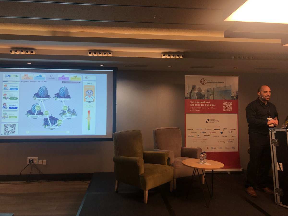 info_CCI's tweet photo. La audiencia de #CCIcon21 ha podido investigar un ciberincidente industrial de una forma lúdica con la herramienta de #Ciberexploradores con la ayuda de Claudio Caracciolo @holesec
https://t.co/mYmyUkkNKP
#ciberseguridad #ICS #OTsecurity #eventosCCI https://t.co/qqlqsKyx5Y