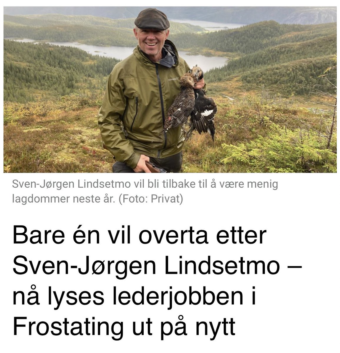 Sylskarp «Foto: Privat» fra <a href="/Rett24no/">Rett24</a> og avtroppende førstelagmann Lindsetmo.