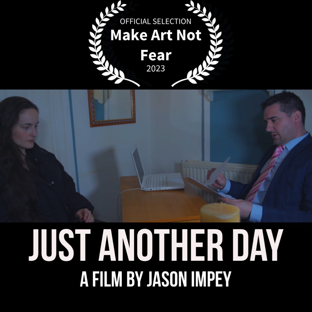 Thrilled Just Another Day <a href="/anautisticfilm/">An Autistic Film</a> has had another film festival selection #makeartnotfearfilmfestival #justanotherday #filmfestival #dramafilm #indiefilm