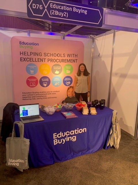 We are officially set up at the CST Annual Conference! 🙌✨If you're at the event today, be sure to stop by and say hello to Emma and @VictoriaL_EB they would be happy to chat all things procurement with you and get some freebies while you're at it🎉📚 #Belonging #CSTConf23