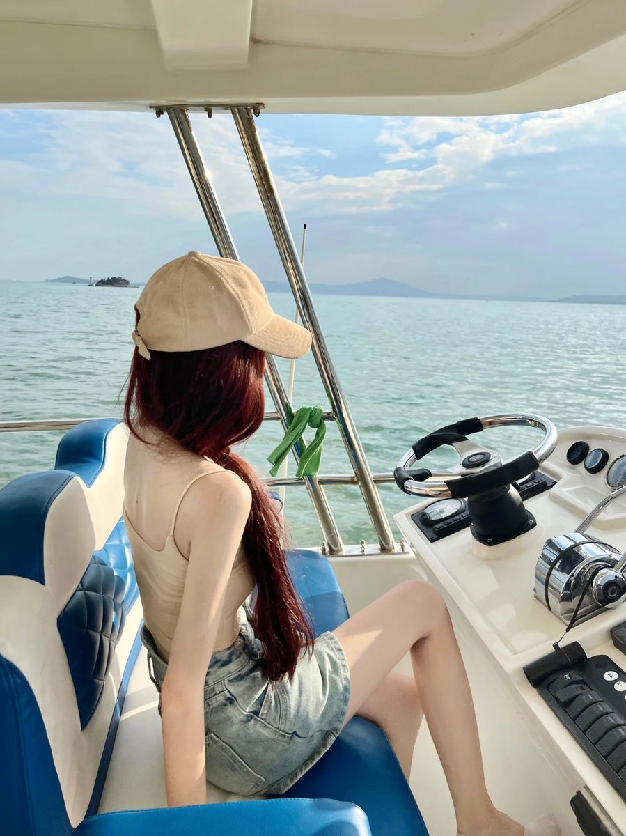 The weather is perfect for the sea