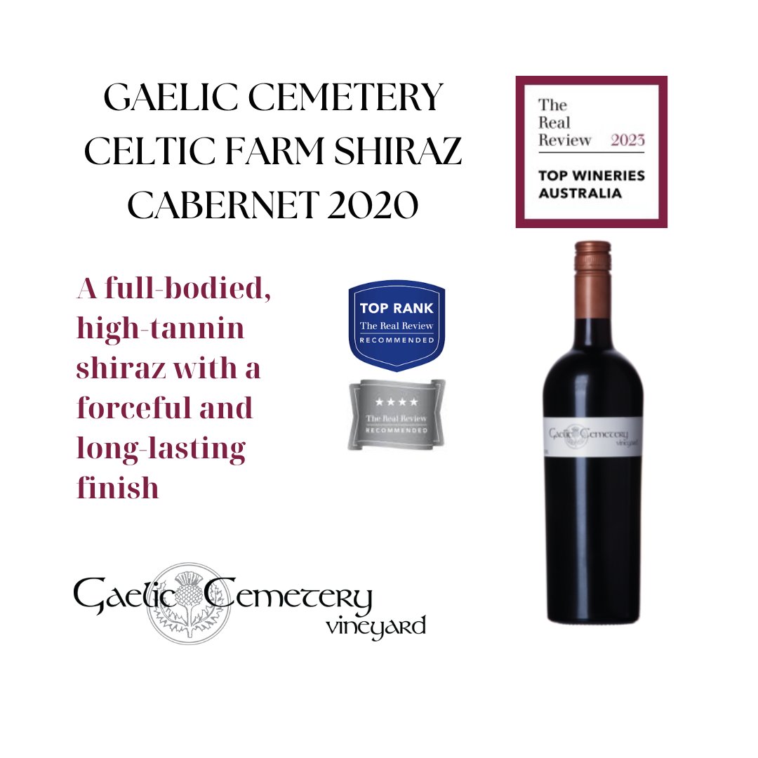 Discover the Exceptional 2020 GCV Celtic Farm Shiraz Cab! 
The Real Review - 93 Points
Wine Orbit - 93 Points
Wine Reviewer - 92 Points
Winestate | Clare Valley Tasting 2022 - 95 Points

These accolades reflect the dedication and passion poured into crafting this outstanding wine