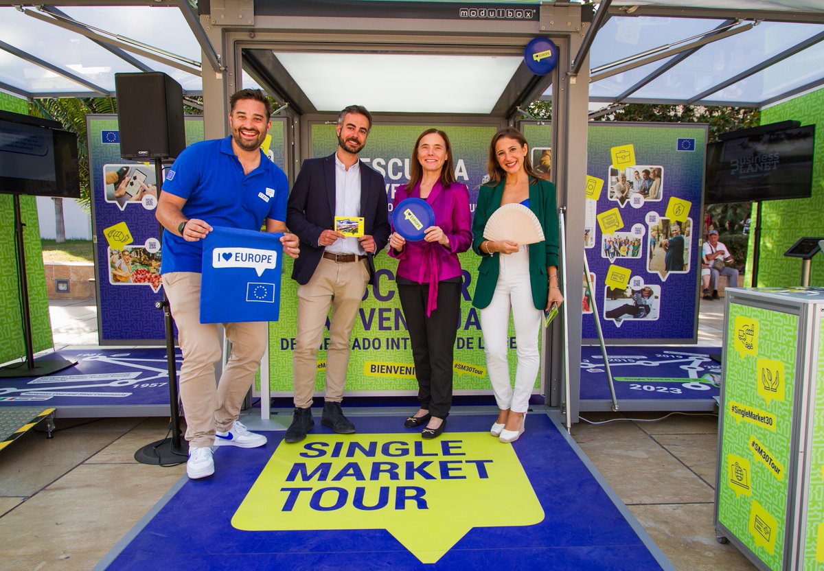 EU_Growth's tweet image. Our Deputy Director-General Maive Rute stopped by our Single Market Tour stand in Malaga  🇪🇸

If you're nearby, come check us out in front of the Teatro Romano! Follow our #SM30Tour 👇

europa.eu/!DWRQxQ

#SingleMarket30