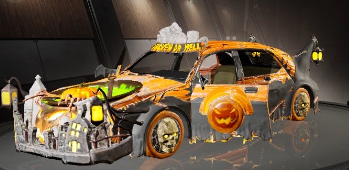 Danbo_DN's tweet photo. The upcoming upgradable car skin.
Halloween ๐ themed.
Also First Legendary suit (Mad scarecrow) - level 4 will come.
Expected available date : 31 October.
#NEWSTATEMOBILE #DANBO #Halloween #Legendaryskin https://t.co/5utSrn9nzU