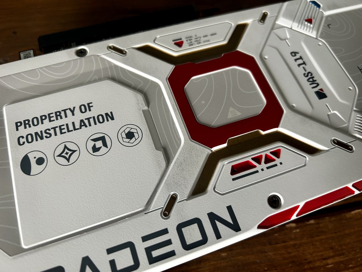 lomadia's tweet photo. AD | I was one of the lucky folks who was sent a limited edition @StarfieldGame RX 7900 XTX GPU for the gameโs launch. It got lost in the post for 2 weeks but it's now installed & ready for today's Starfield stream๐
Cheers to @AMD for sending such a pretty card! ๐#GameOnAMD https://t.co/XsEgKxuMaV