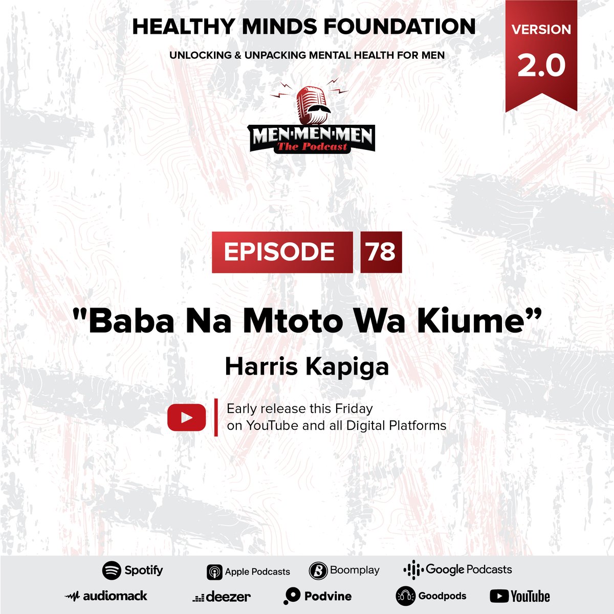 MenThePodcast's tweet image. 🎙️Tunakuletea sehemu mpya ya podcast yetu inayoitwa "BABA NA MTOTO WA KIUME" pamoja na @harriskapiga.

Tutazungumza kuhusu maswala ya kiafya ya akili kwa wanaume na jinsi wanavyoweza kujitunza wao na familia zao.

 Ijumaa hii saa 4 :00 asubuhi.
#menthepodcast "

Edited · 5m