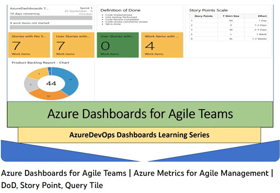 Basic set of Agile metrics for Agile Scrum teams, Dashboard Design #agile #scrum #azuredevops 

youtube.com/watch?v=9cNCKl…