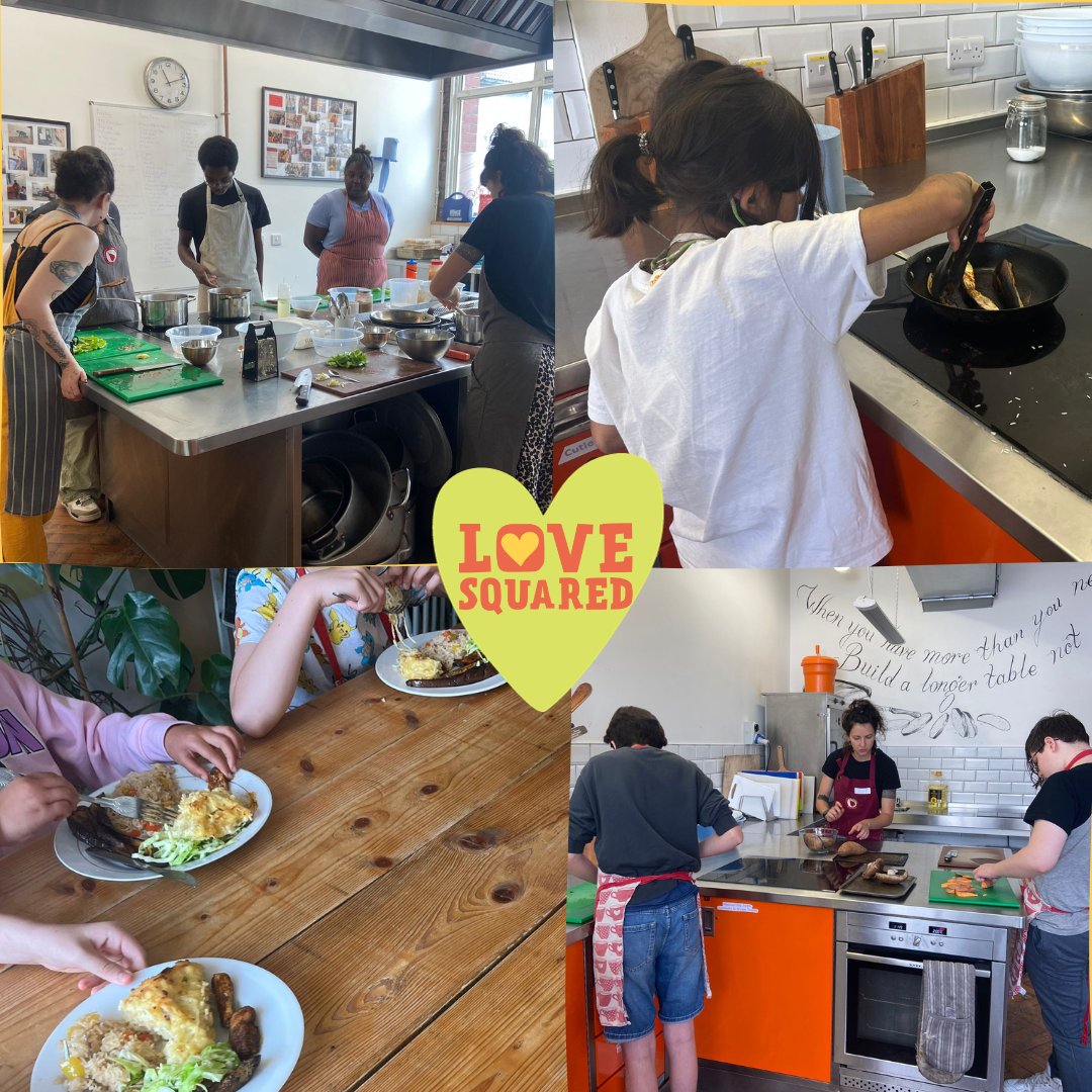 LoveSquared_'s tweet photo. We enjoyed fantastic activities with the children &amp; young people on our Glow programme over the summer such as cooking sessions with the lovely team at @CoExistCommunityKitchen &amp; an intergenerational gardening session alongside the lovely residents from Beaufort Grange Care Home! https://t.co/z7Y0M7Ueuj