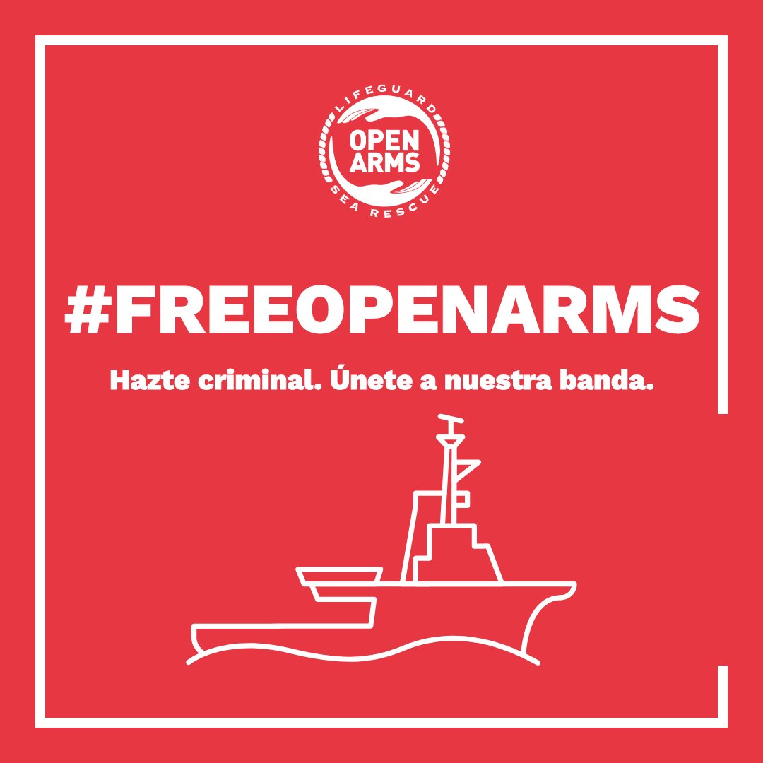 🔴 #BREAKINGNEWS
New 20-day administrative blockade and fine of up to €10,000 for the #OpenArms.

After more than 6 hours of interrogation of our Captain and our SAR Coordinator, the Italian authorities seize our boat again.

The crime? Having saved 176 lives in danger in 3